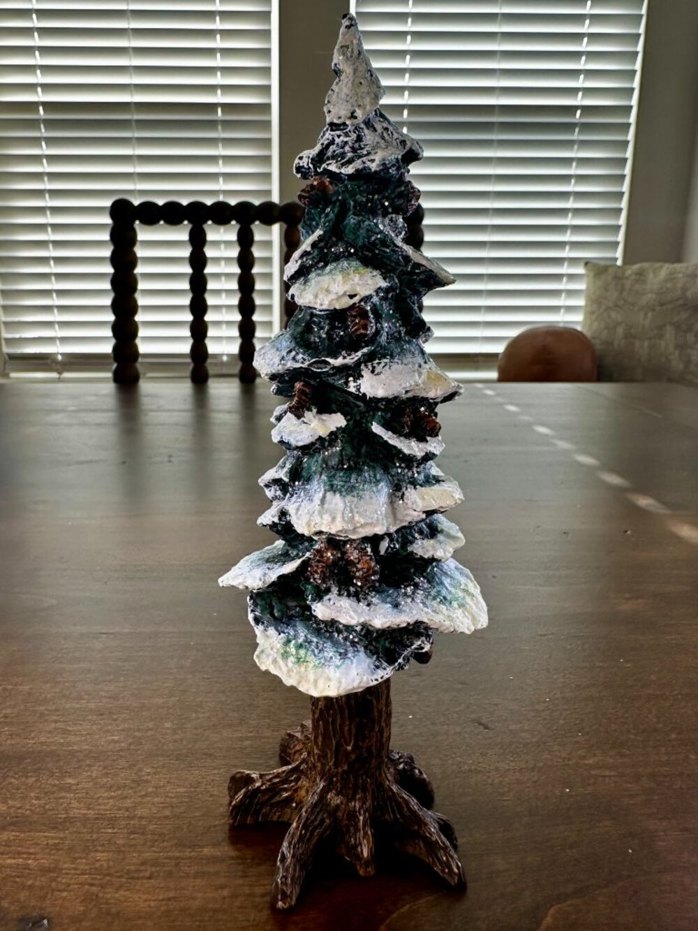 Dept 56 "Village Pole Pine Tree" 5528-0 - 8" Cold Cast Porcelain Tree